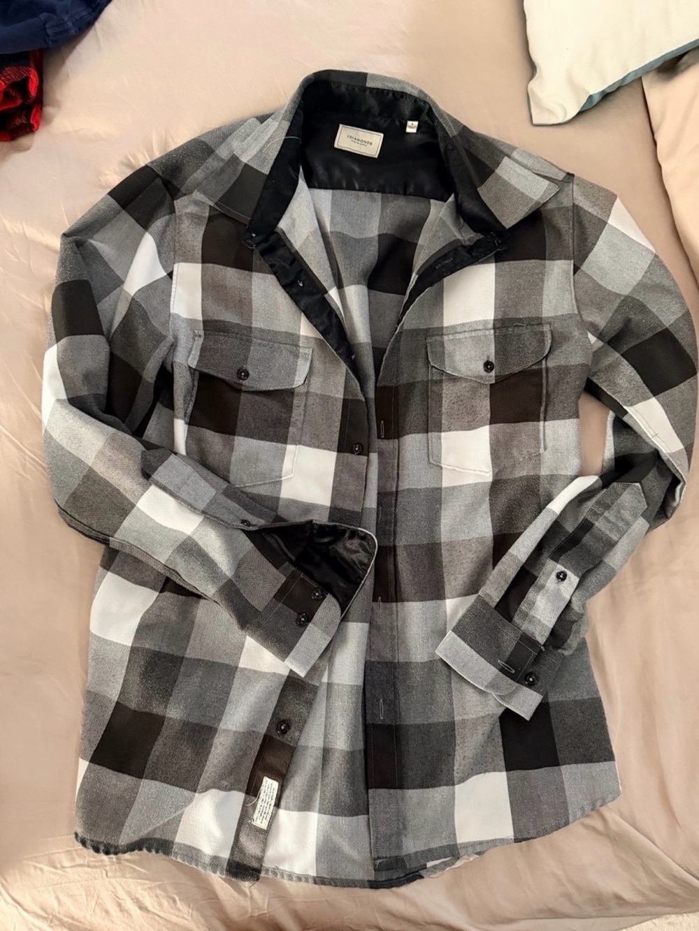 7 Diamonds Men's S (Women’s L) Plaid Button-Front Shirt